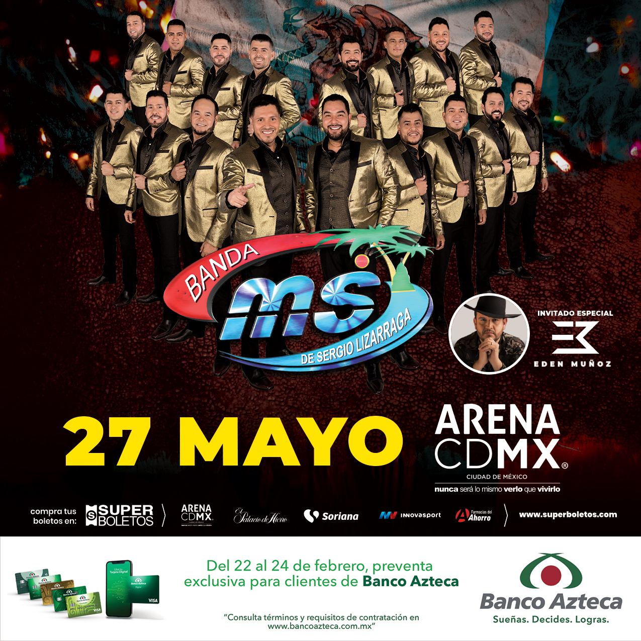 Banda Ms y Eden Muñoz listos para la Arena CDMX RUIDO MAGAZINE